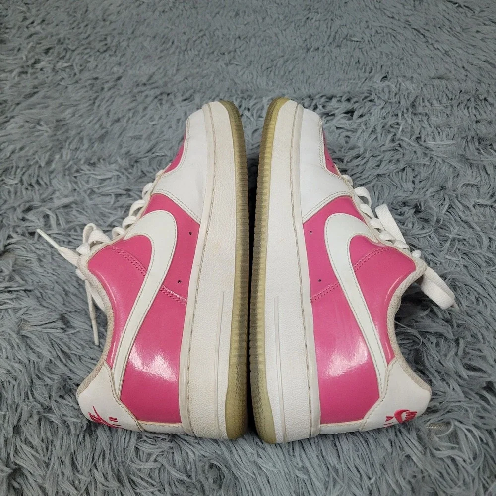 Nike Shoes Girls 5Y Air Force 1 Low LE Pink White Valentines Low Top Lace‎ Up